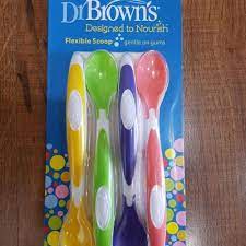 Dr.Browns Soft Tip Spoon / Sendok makan bayi [ Isi 2 / Isi 4 ] TF011 TF009
