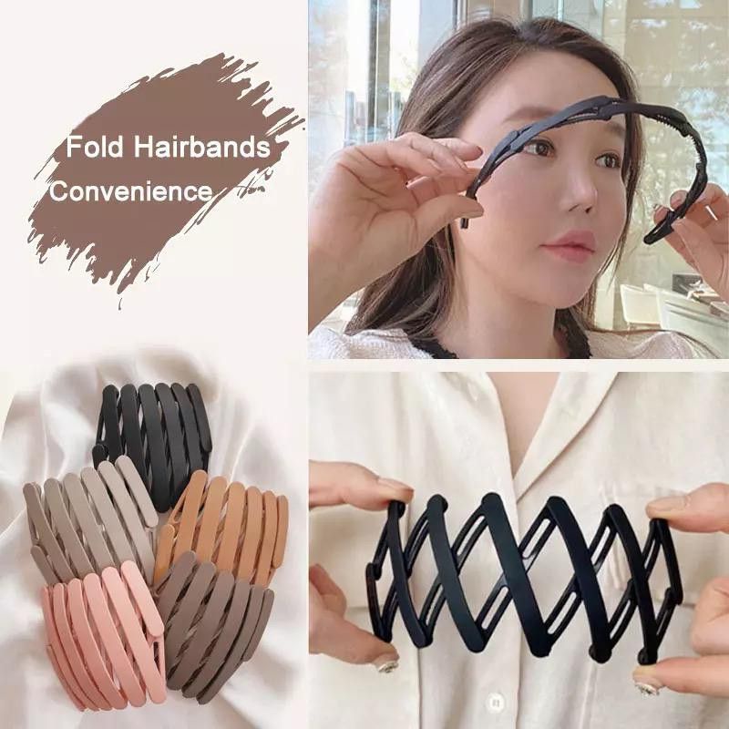 Bando Lipat Doff untuk Pria Wanita Gaya Korea Magic Golded Hairband / Bando Lipat