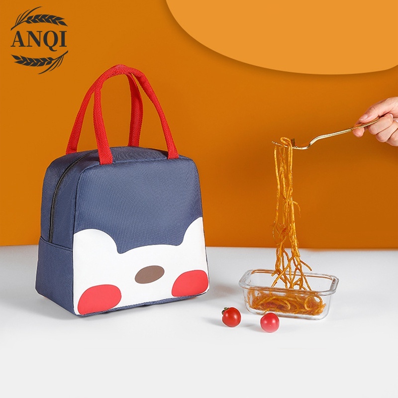 ANQI 1888 Tas Bekal Karakter/Iconic Insulated Lunch Bag Cooler WAJAH KARTUN -Tas Bekal Makan VS-28