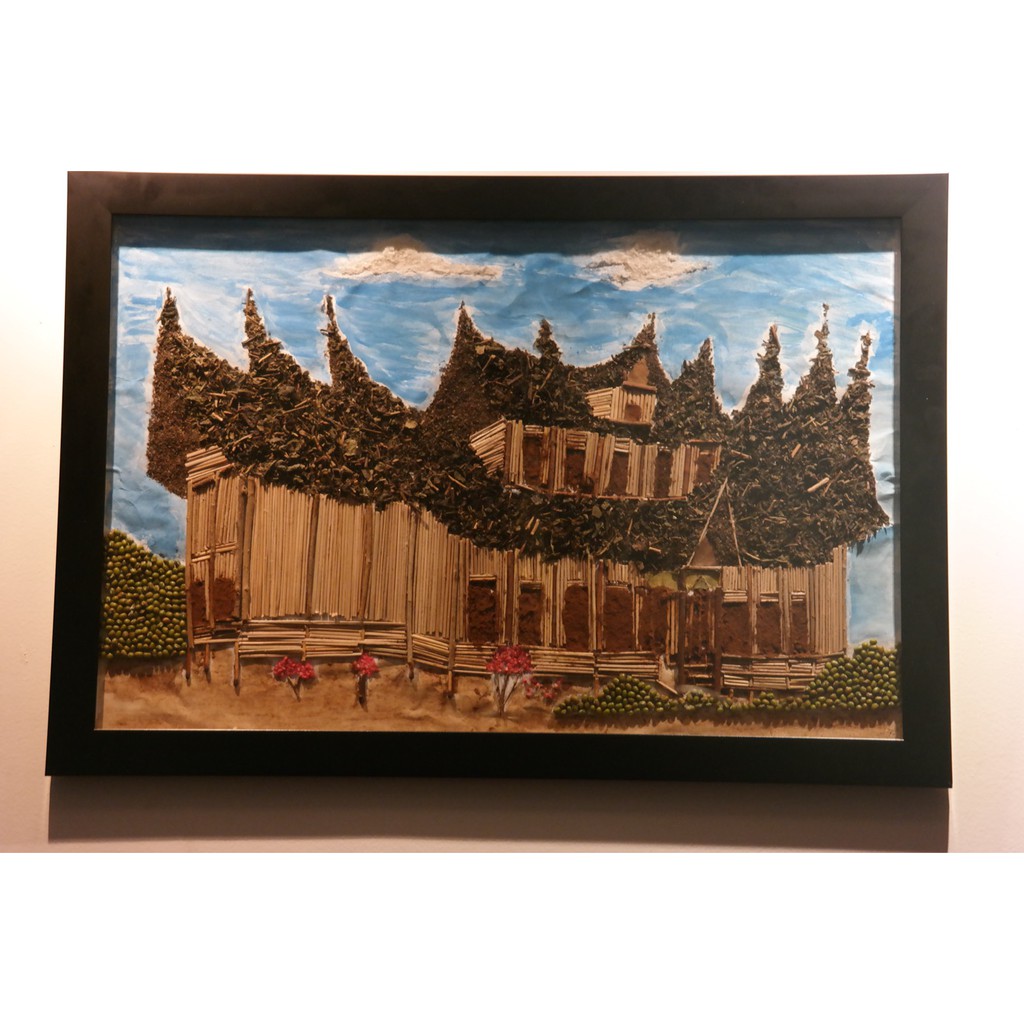 Lukisan Rumah Adat Rumah Gadang Shopee Indonesia