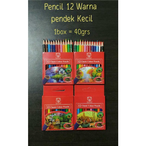 

1Pcs Pensil 12Warna Pendek Merk Safari (set) Murah Bagus