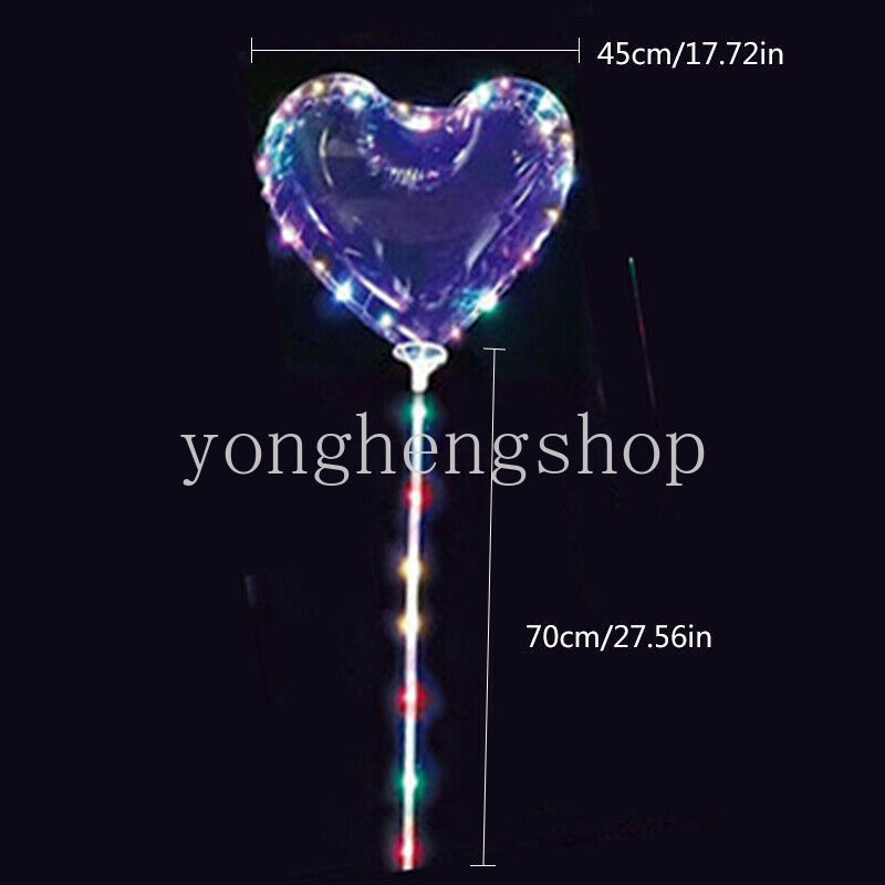 Lampu String LED 20 &quot;Bentuk Balon Bobo Unicorn / Bintang / Hati Untuk Dekorasi Pesta Ulang Tahun / Pernikahan