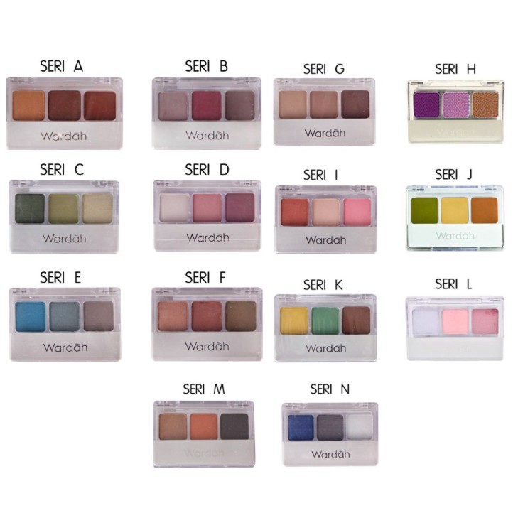 Wardah Eyeshadow 3 Warna | Eye Shadow