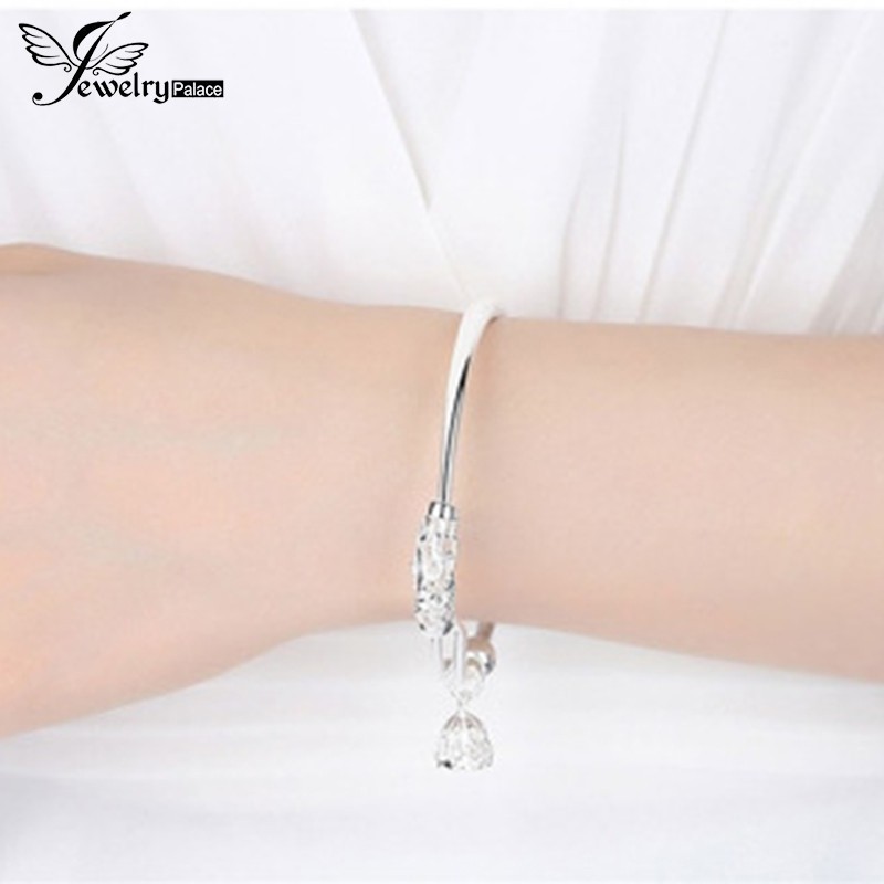 925 perak sterling gelang riak air gelang fashion perhiasan wanita gelang halus lotus gelang fashion perhiasan wanita /Exquisite lotus bracelet fashion jewelry women