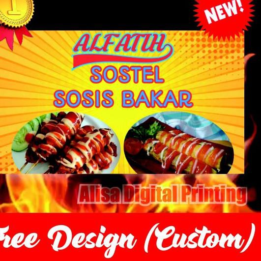 Contoh Banner Sosis Bakar Cdr gambar spanduk