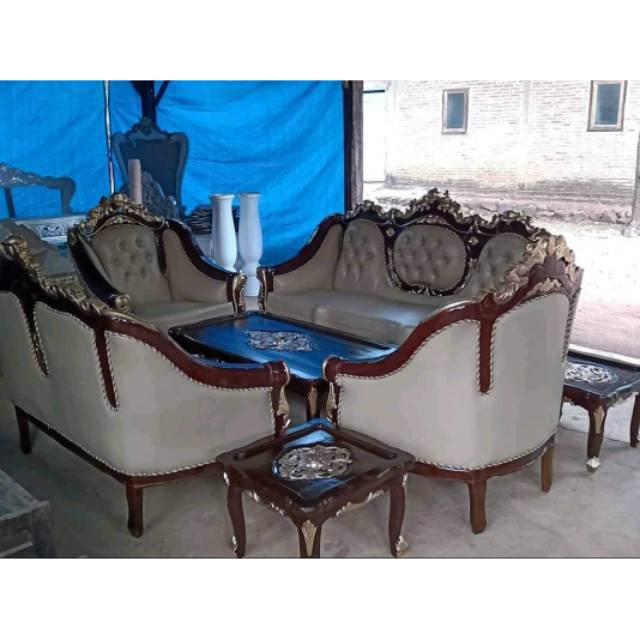 Set meja kursi sofa tamu mebel meubel furnitur furniture jepara mewah antik unik klasik murah