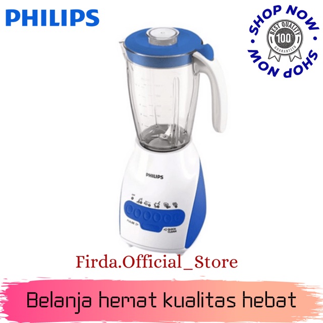 BLENDER 2 IN 1 PHILIPS HR 2115 / HR2115 [PLASTIK / 2 LITER] (GARANSI RESMI)