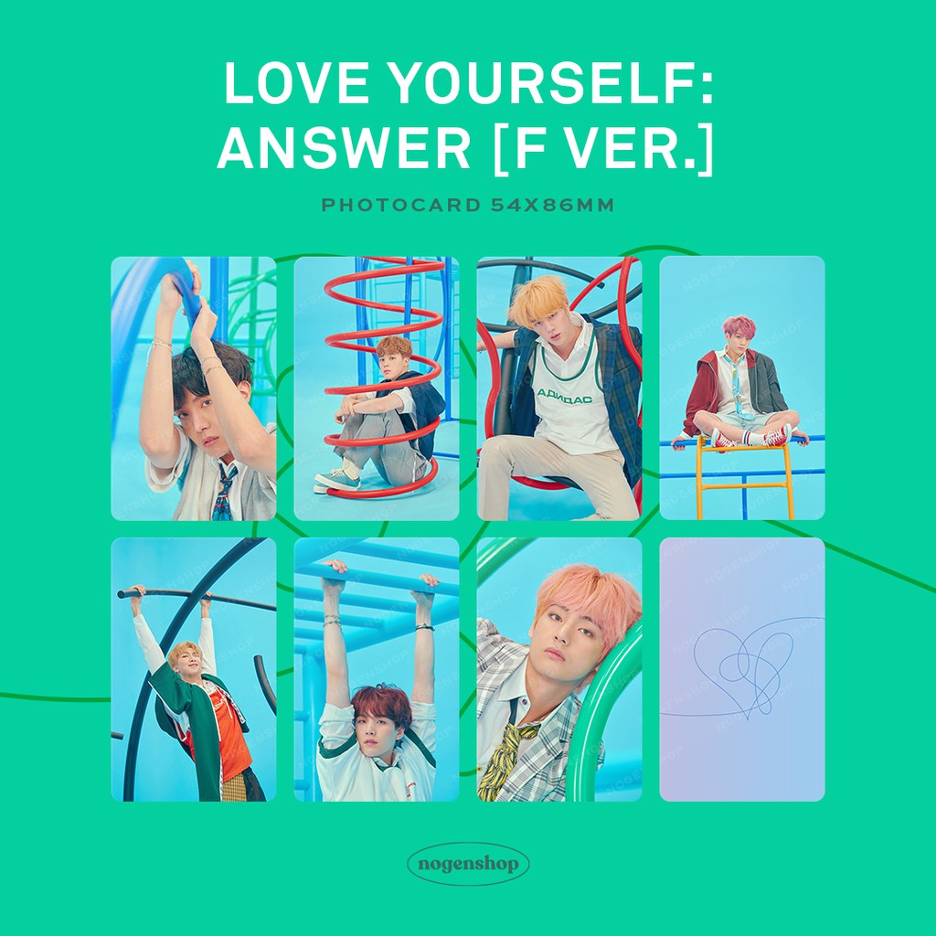 Photocard Bts Love Yourself Answer F Version Shopee Indonesia