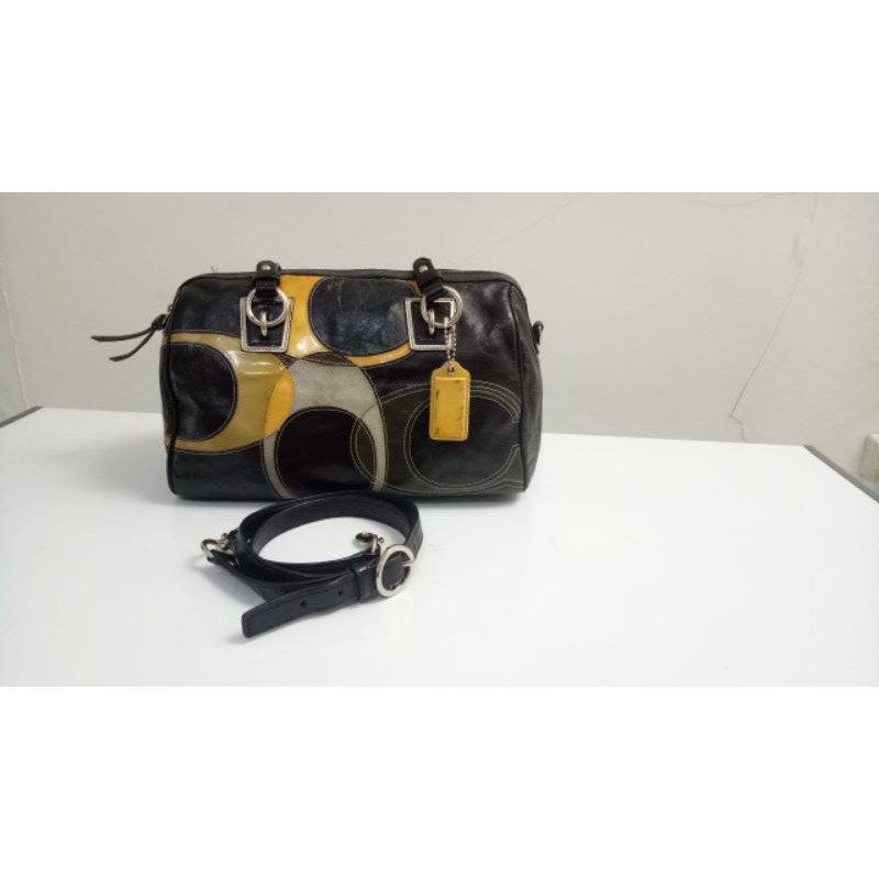 SALE Tas Coach inlaid convertible second preloved authentic original branded murah