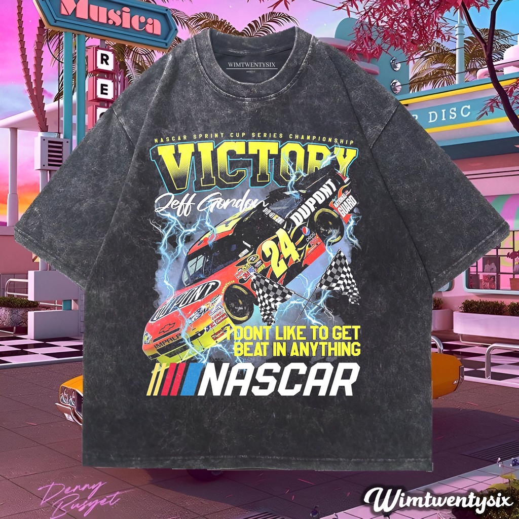 t-shirt oversized | kaos oversize | kaos washing | nascar jeff gordon victory