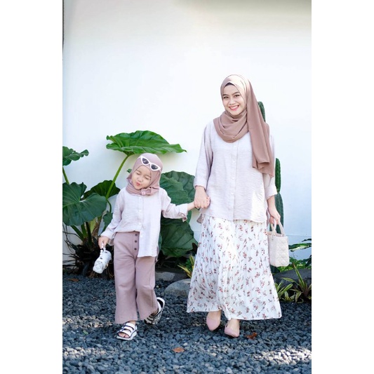 Afsheenastore Saira Kemeja Couple By Almahyrakids