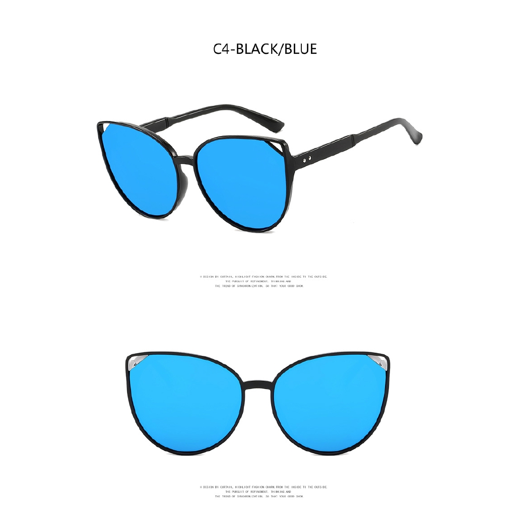 Fashion retro men and women European and American ins trend cat eye sunglasses