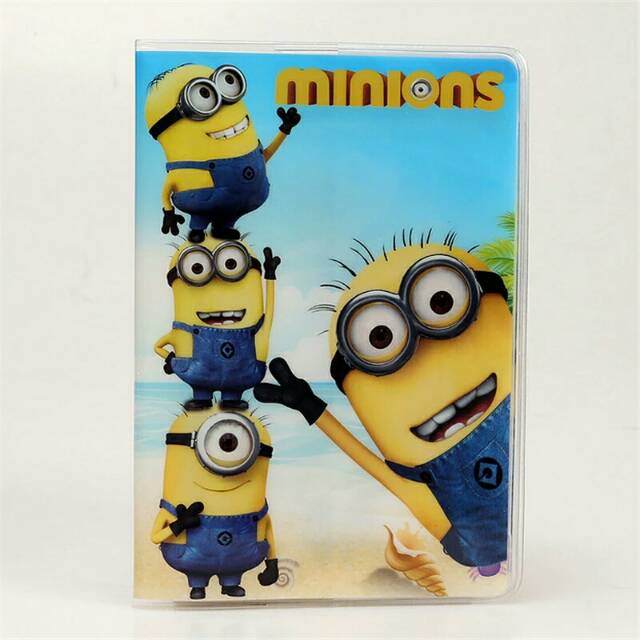 COVER PASPOR KARAKTER MINION SAMPUL DOMPET TRANSPARAN MINIONS PASSPORT HOLDER