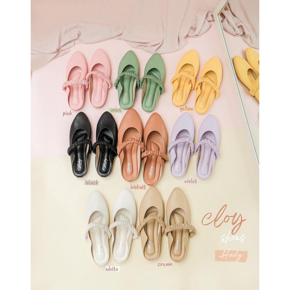 Cloy Shoes by Hody Feet Garansi Original Lokal Brand Berkualitas Sepatu Slop Wanita Sepatu Ringan Qu