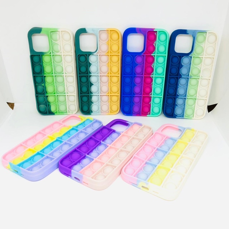 CASE POP IT RAINBOW RANDOM AJA GAES SMUA WARNA ASIK ASIK FOR IPH XR XSMAX 11 12 12Pro max