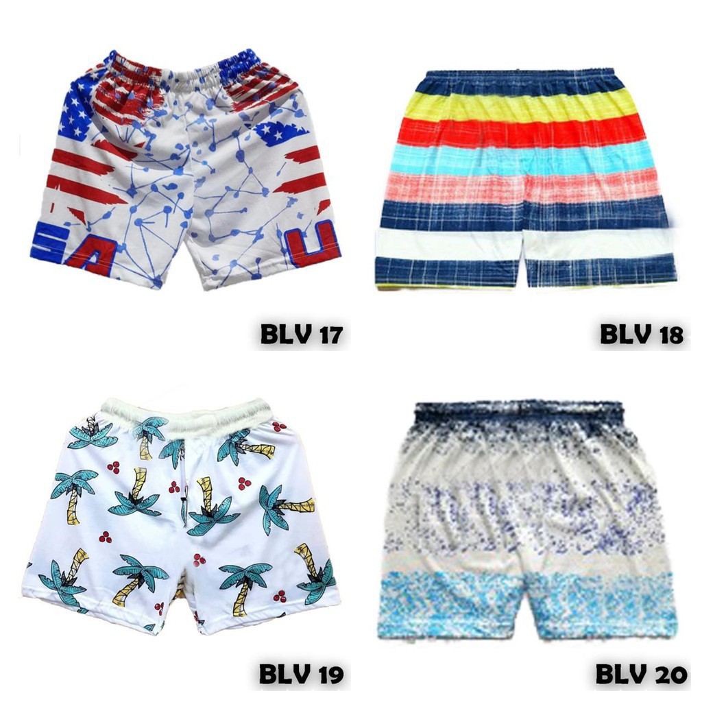 BEE - Celana Pendek Boxer / Celana Surfing Distro / Celana Pantai Kolor Renang Pria / Wanita Remaja Dewasa