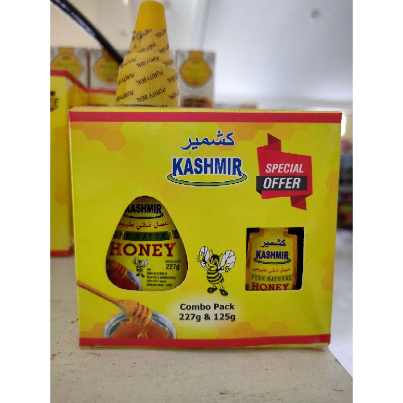 

MADU KASMIR PURE NATURAL HONEY COMBO PACK 227 GRAM DAN 125 GRAM SPECIAL OFFER KASMIR