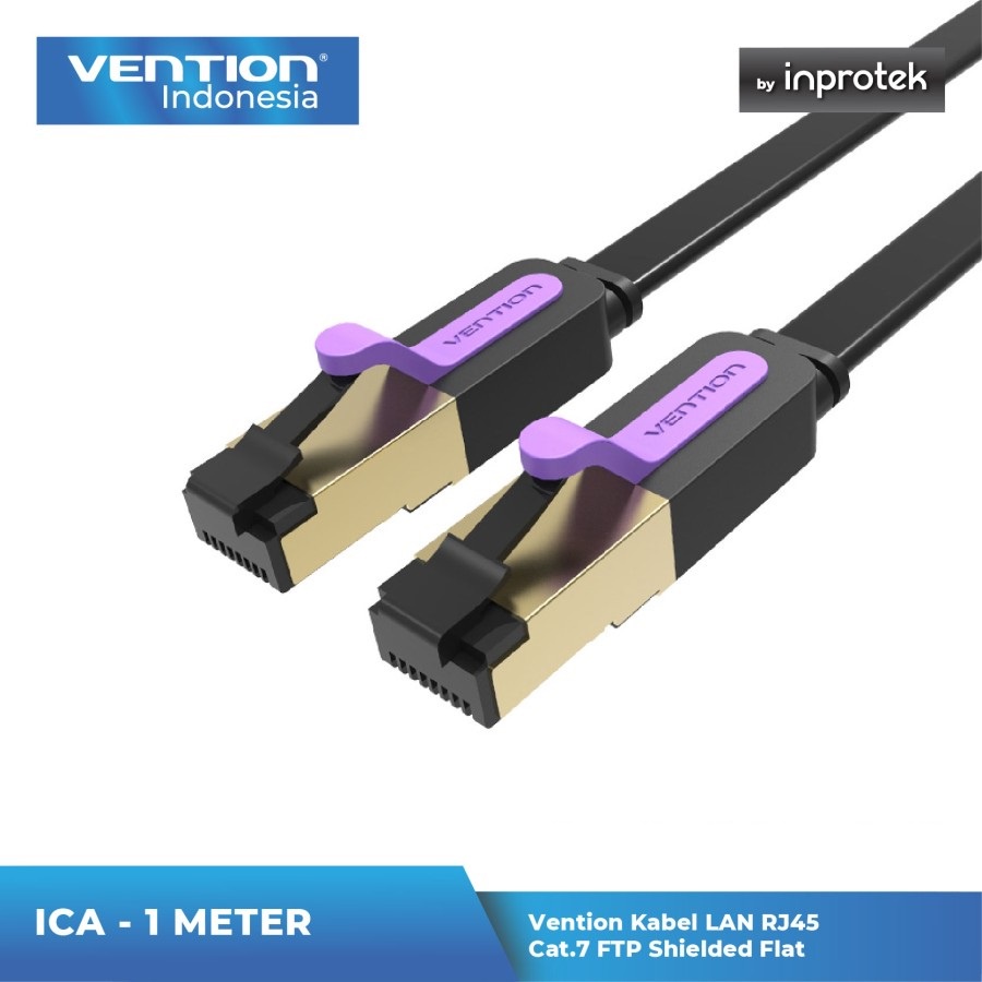 Vention Kabel LAN RJ45 Cat7 / Cat.7 FTP Shielded Flat 1Meter - ICABF