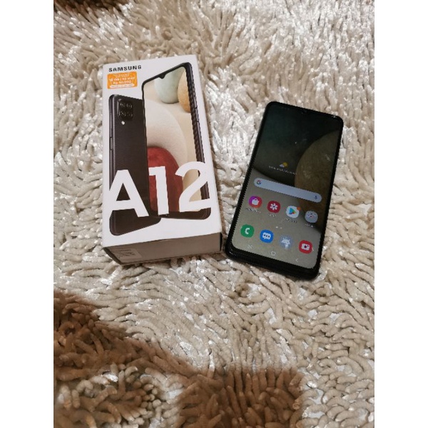 Samsung A12 ram 6 128GB fulset Garansi Resmi