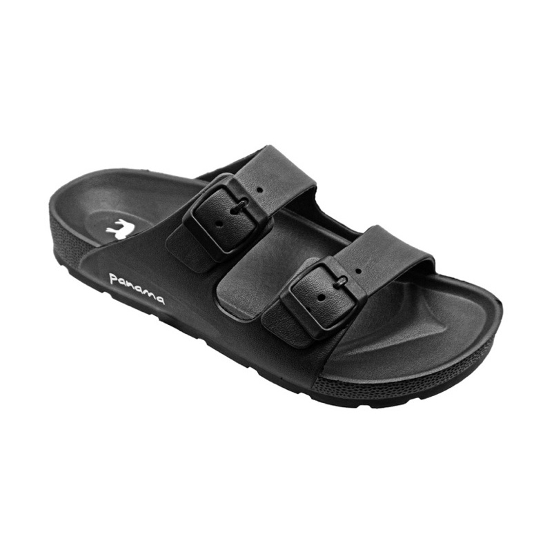 Panama Torso hitam sandal jepit pria sandal selop sandal slop pria