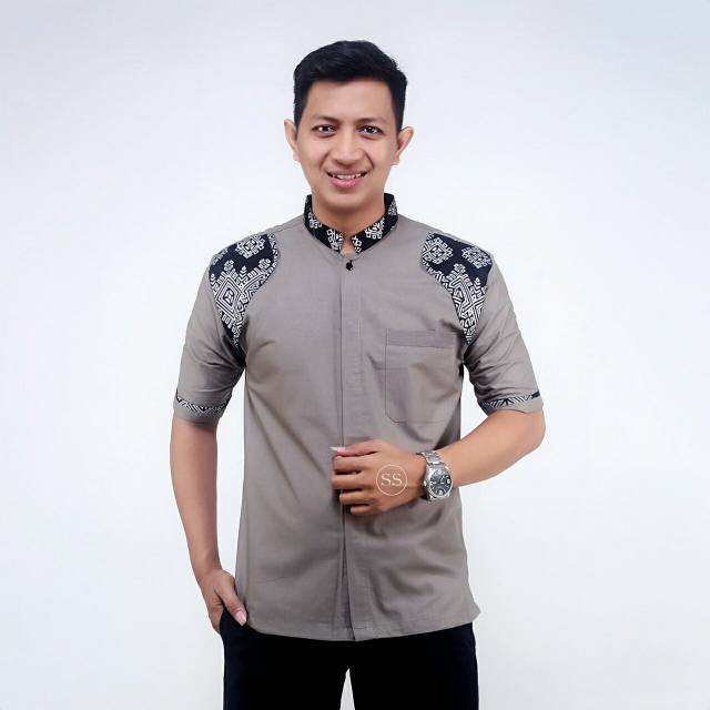 Baju Koko Kurta Dewasa Lengan 3/4 Dan Lengan Pendek Material Catton Adem Serap Keringat