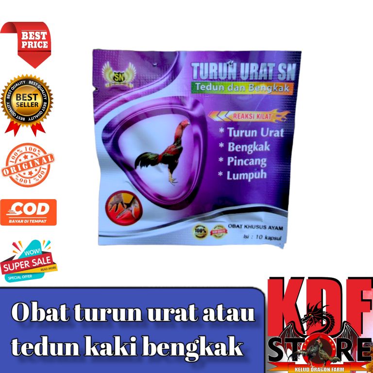 TURUN URAT SN - obat turun urat, tedun & pincang ayam - 1 Saset