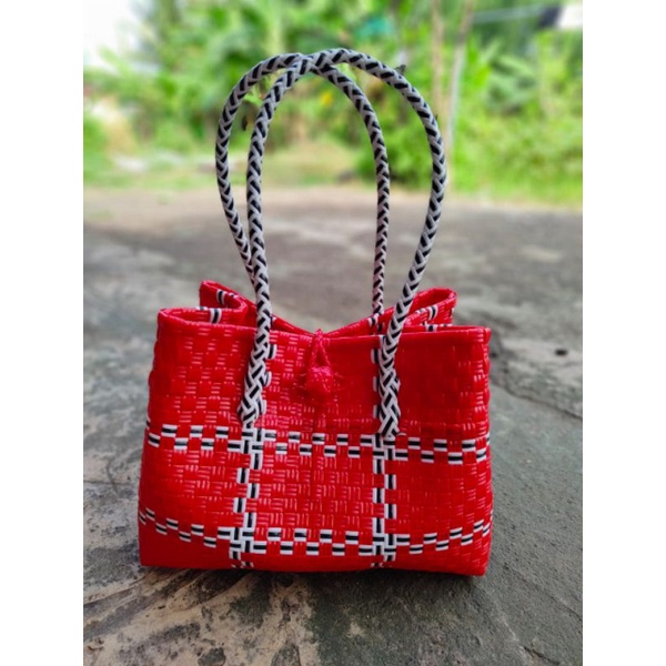 Tas jali/tas anyaman bag paty M  premium / tas anyaman plastik