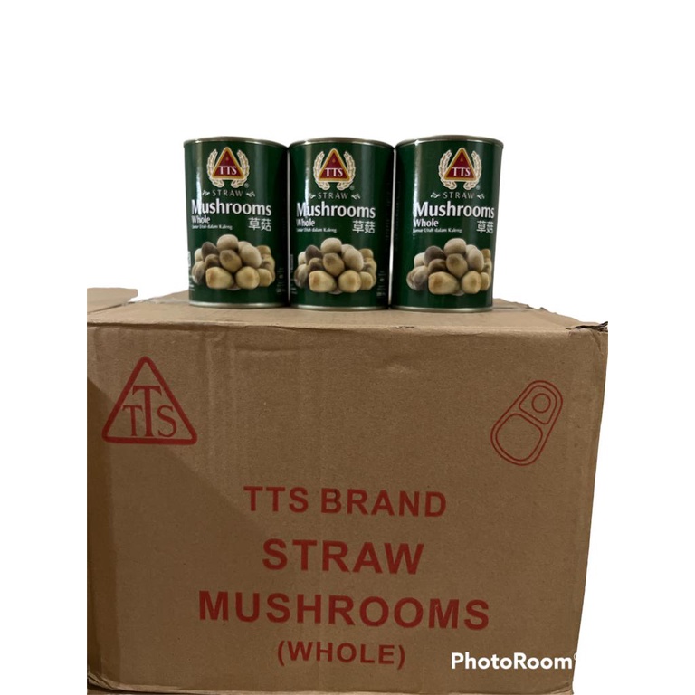 

Jamur merang kaleng straw TTS 425g kwalitas grade A Perdus isi 24 PCS