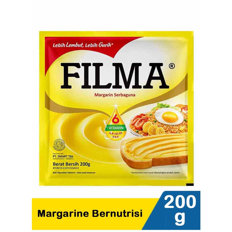 

Margarine Filma 200 Gr ( Free Ongkir Free Kardus )