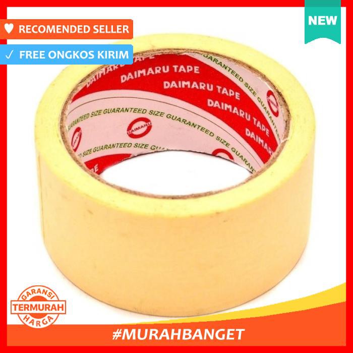 

Selotip & Double Tape - Lakban Kertas Atau Masking Tape Daimaru 2 Inch 48Mm X 21M