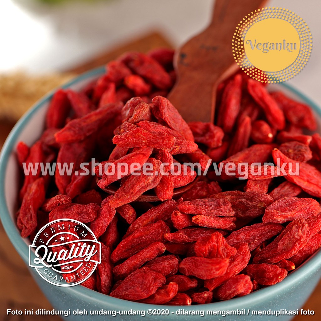 

Veganku - Premium GOJI BERRY 250gr Dried Buah Kici kering Import