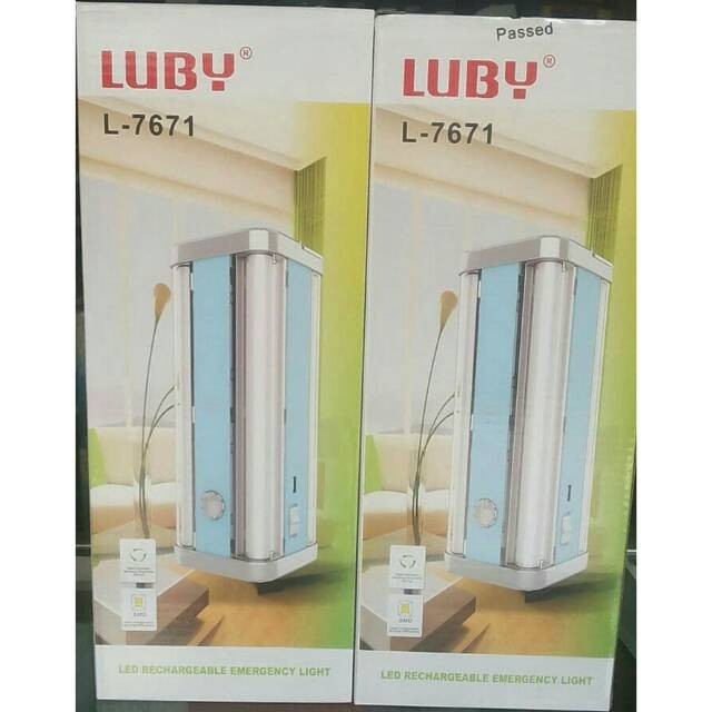 Lampu Emergency Luby L-7671 Super Terang 4 Sisi 10W 50 + 50 SMDBerkualitas