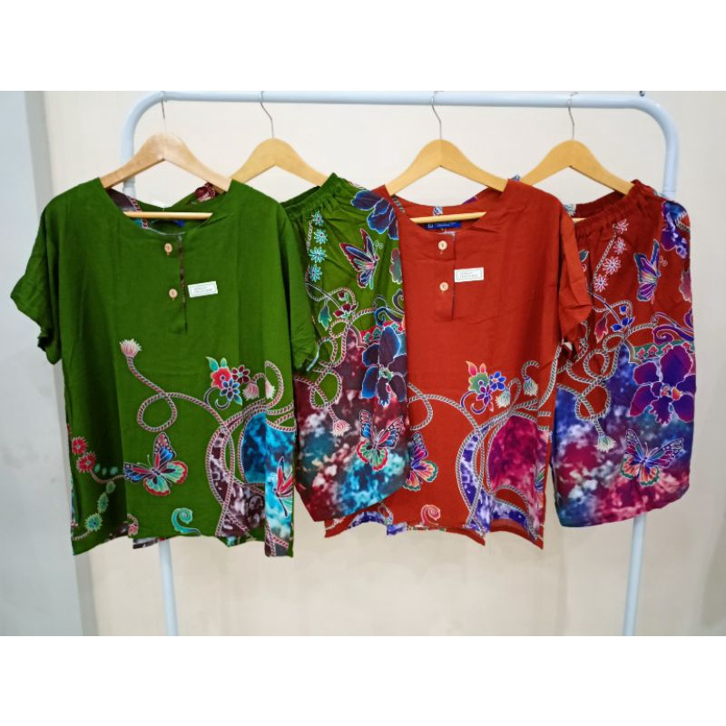 Setelan Kencana Ungu Label Biru