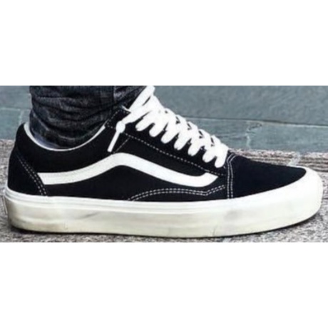 VANS_ORIGINAL PREMIUM - SEPATU PRIA VANS_OLD SKOOL BW BLACK WHITE WAFFLE DT BNIB / SEPATU SNEAKERS