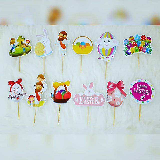 Topper Paskah Rohani topper puding topper tart hiasan puding hiasan kue hiasan ultah