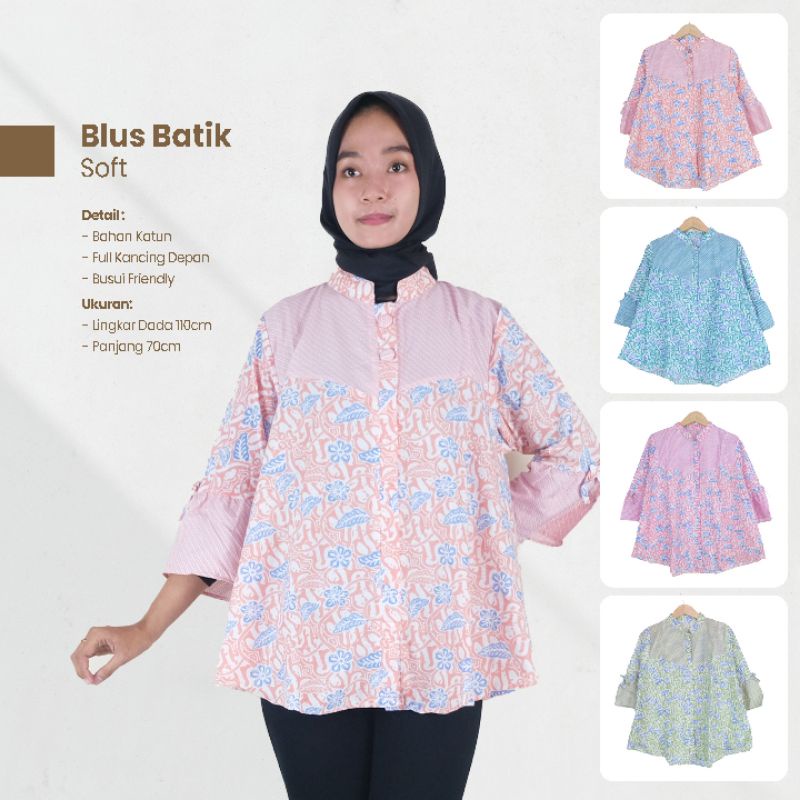 Blus Batik Terompet Soft - Naira Batik