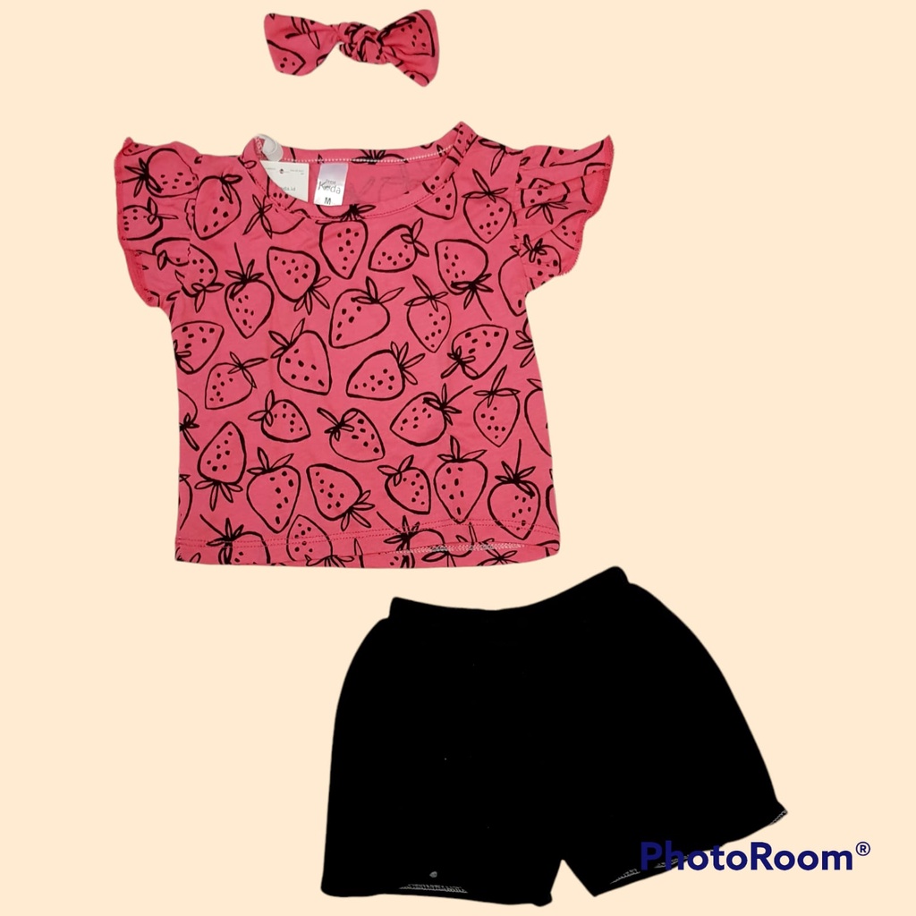 KAYLA SET, SETELAN ANAK PEREMPUAN MOTIF MURAH LITTLE KODA