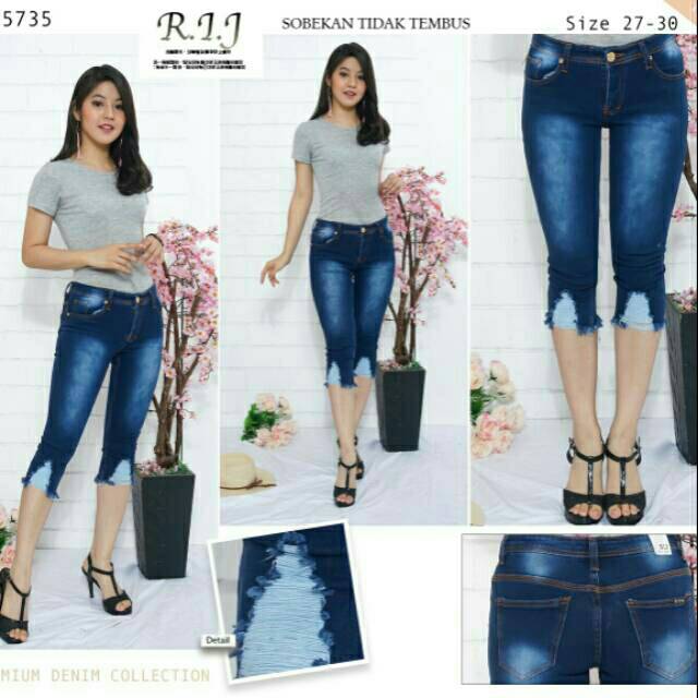 CELANA RIJ SOBEK LUTUT JEANS 55734 55735 55736