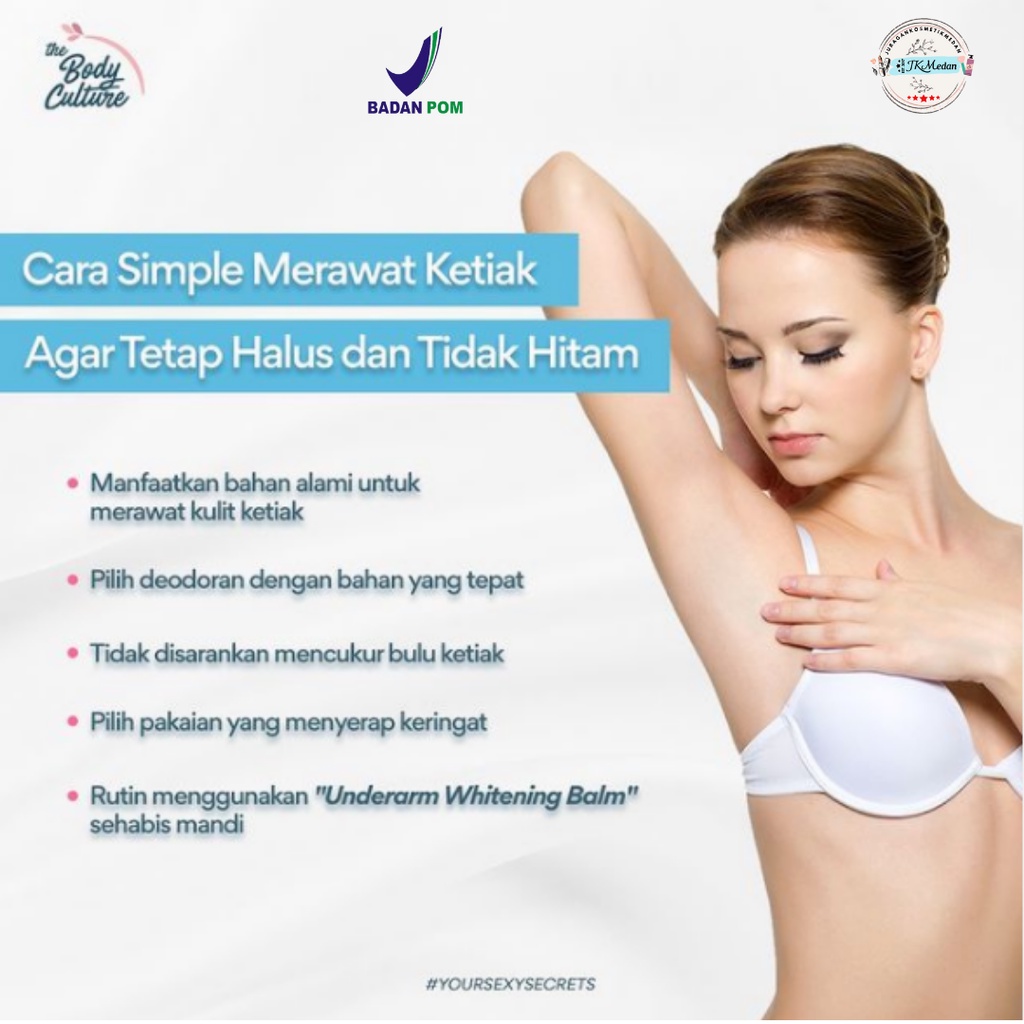 UNDERARM WHITENING BALM THE BODY CULTURE TOPPING BALM PLUS PEMUTIH KETIAK PEMUTIH SELANGKANGAN