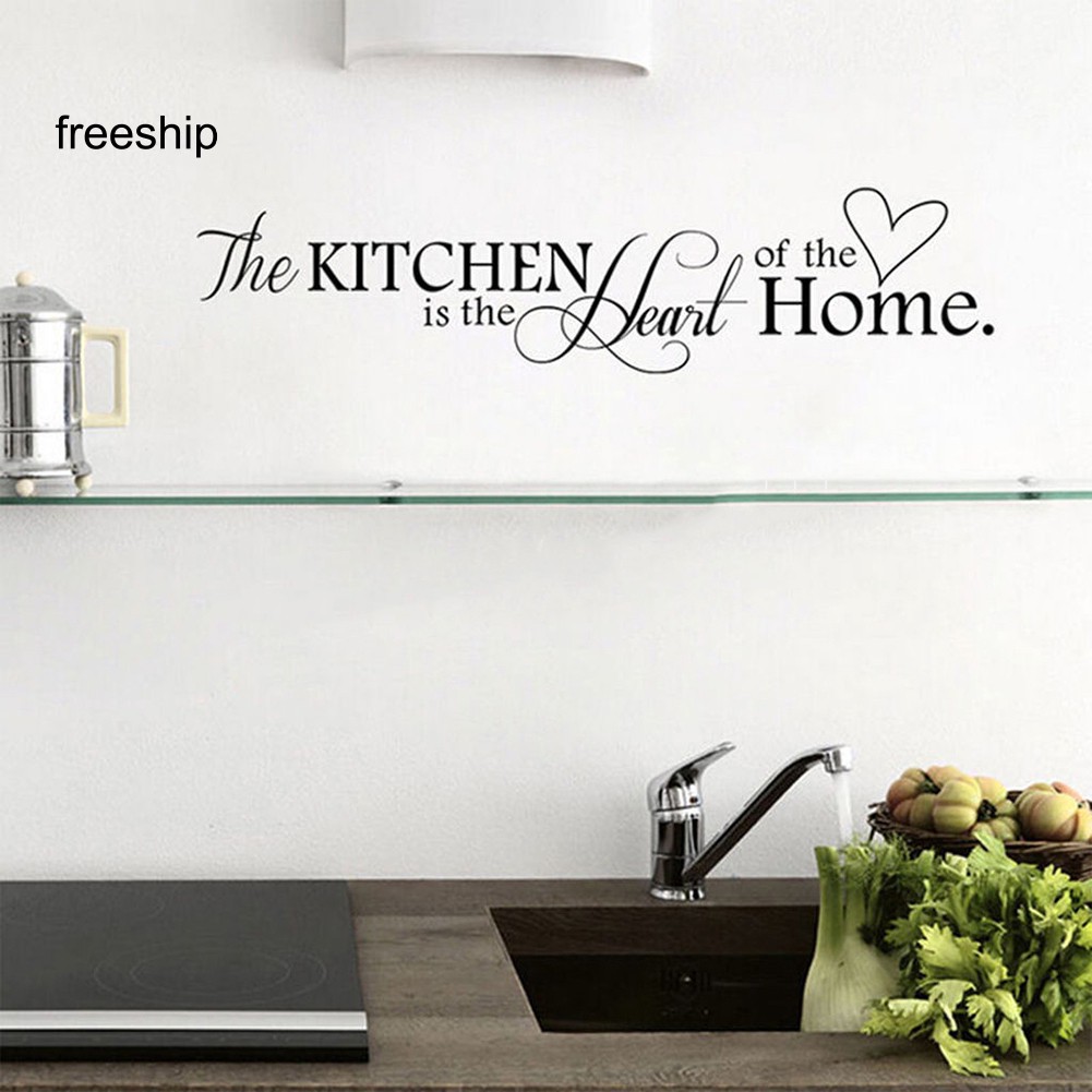 New Freeship Stock Kitchen Letter Removable Vinyl Wall Stickers Mural Decal Quotes Art Decor Shopee Indonesia
