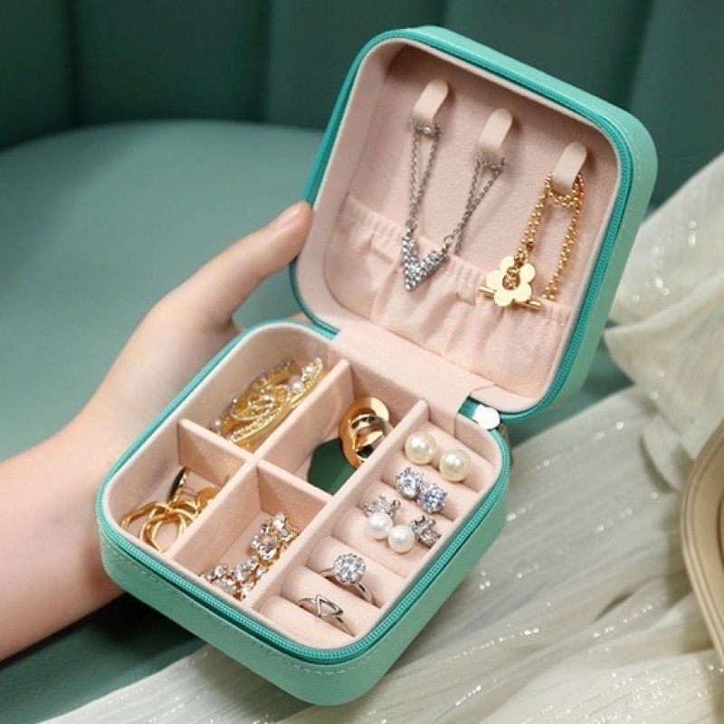 Jewelry Box Tempat Penyimpanan Perhiasan Barang Berharga Kalung Anting Emas