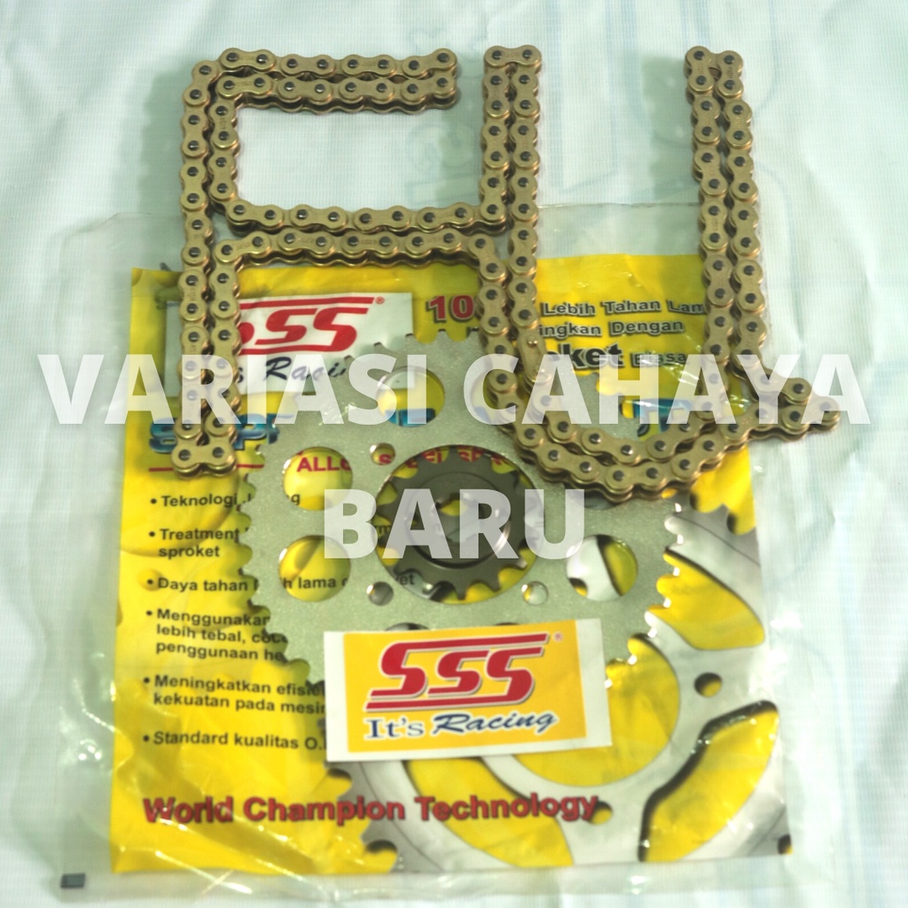 Gir Set SSS /Gear Set SSS Rantai 428 Satria FU 150. Satria FU Facelift, Satria Fu Injeksi