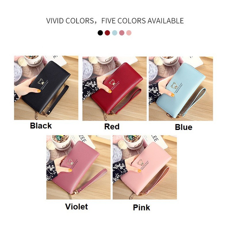 DOMPET LIPAT WANITA KARTU BESAR PANJANG KULIT FASHION WANITA CEWEK KOREA WALLET IMPORT MURAH GF689