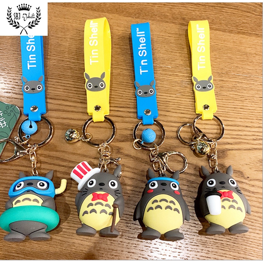 Gantungan kunci aksesoris Tas keychain karakter Totoro