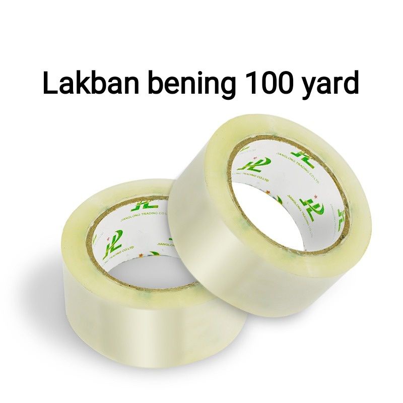 [100 yard] Lakban bening /opp tape 48mm tebal 48 micron