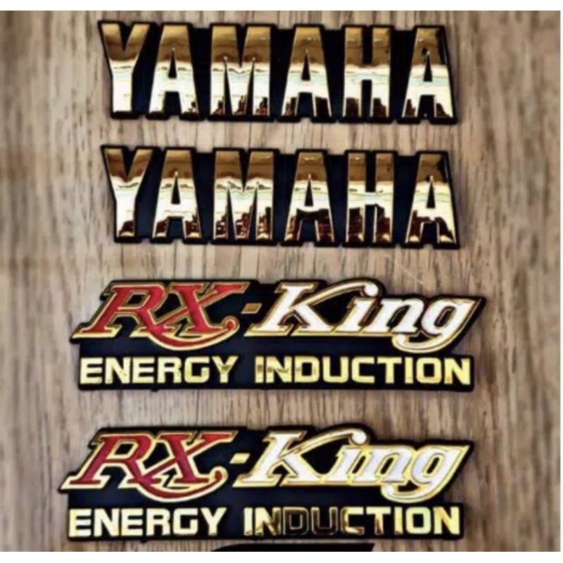 emblem yamaha rxking rx king 1:1 original harga sepasang kiri kanan