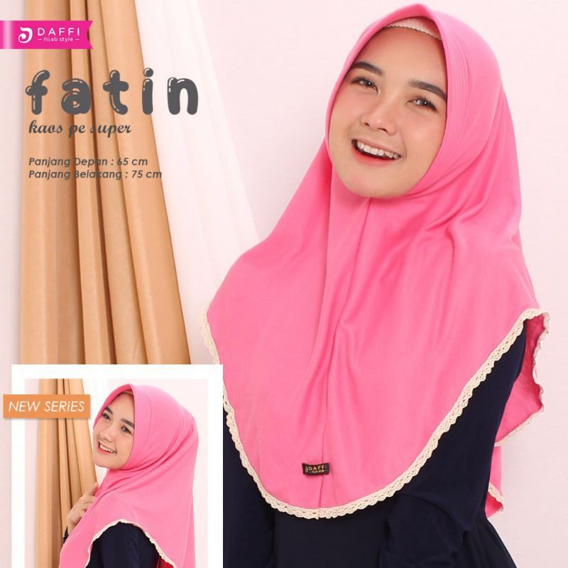 Daffi Hijab kode FATIN Hijab Instan Hijab Kaos PE Super