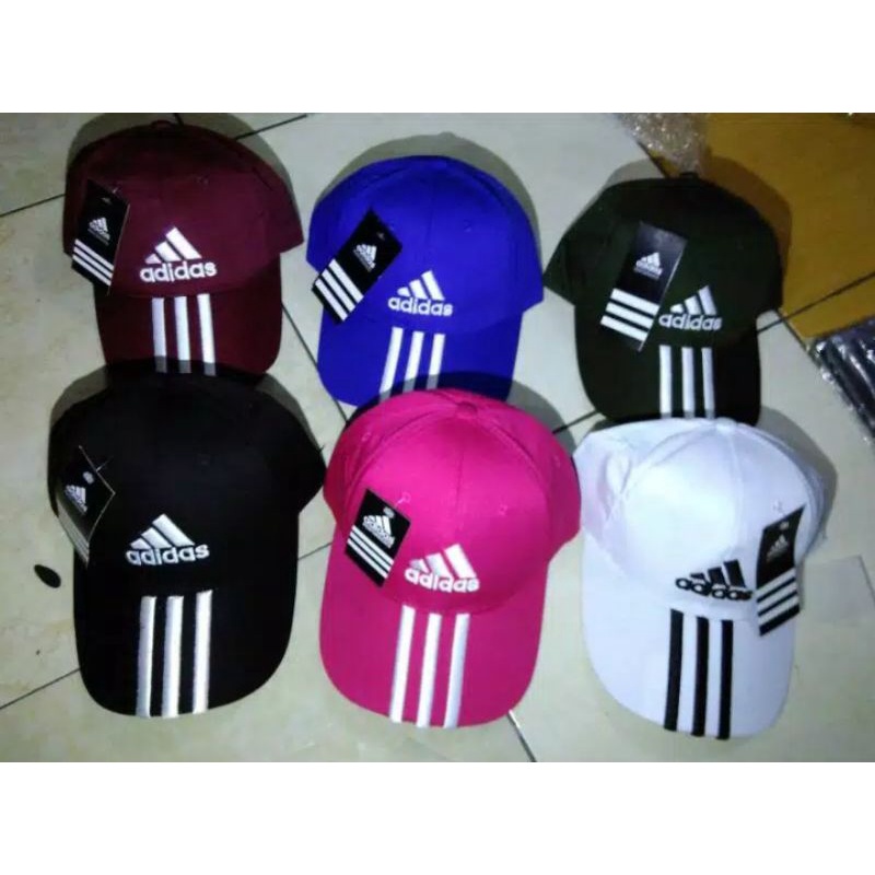 topi adidas bahan katun yg lembut produk asli original sesuai gambar