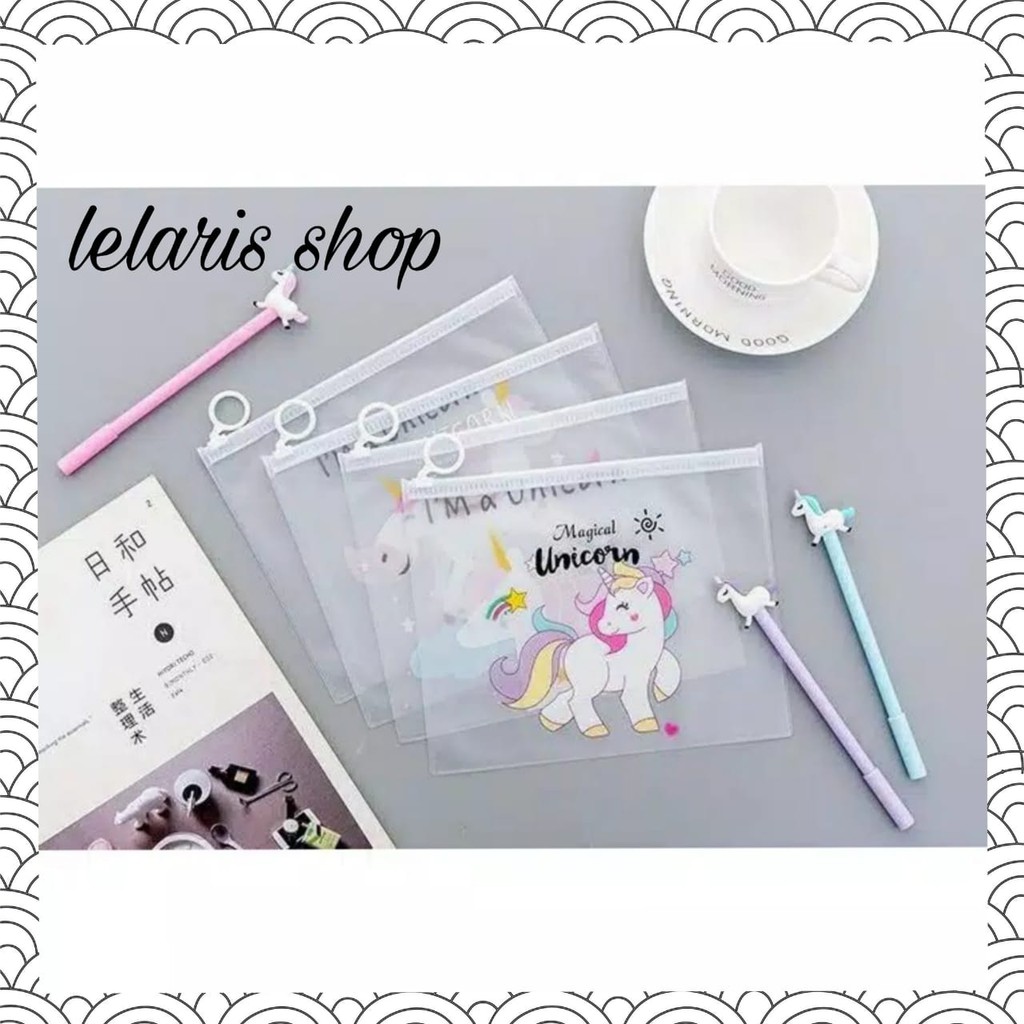 

TEMPAT PENSIL TRANSPARAN UNICORN ALAT TULIS SEKOLAH ANAK ANAK REMAJA IMPORT KOREA UNIK TERBARU