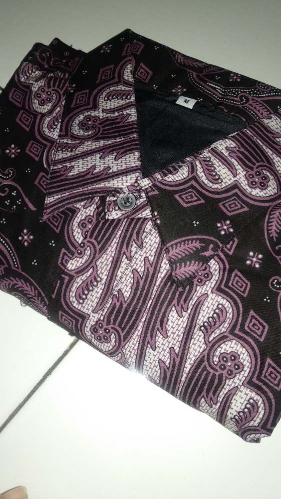 Parang Ungu.kemeja Batik Pria Modern